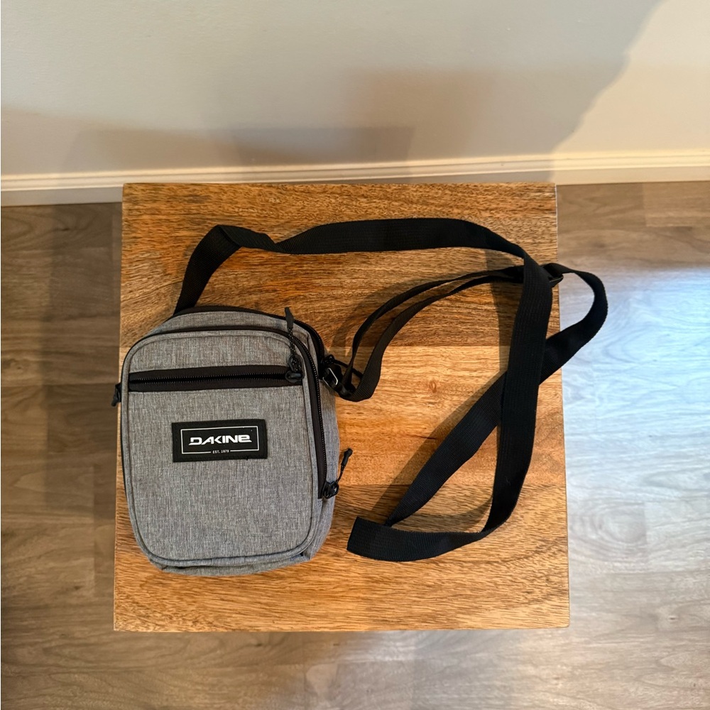 Dakine Gray and Black Belt Bag Compact Minimalist Design